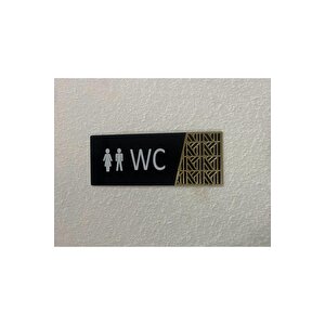 Luxury Black Seri Wc Yönlendirme Levhası