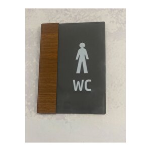 Wooden Serisi Wc Yönlendirme Levha Seti