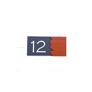 Wooden Serisi Pleksi Kapı Numarası