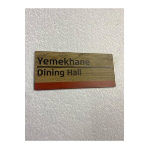 Dekoratif Ahşap Kapı Tabelası - Kapı İsimliği - Pazarlama