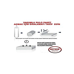 Bambu 7 Cm Visco Yatak Pedi Fermuarlı Visco Ped 100x160 cm