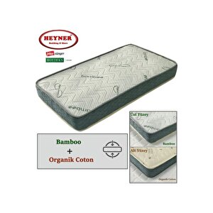 60x105 Heyner Çi̇ft Yönlü Bamboo Ve Organi̇c Cotton Yayli Yatak 60x105 Ortopedi̇k Yayli Yatak