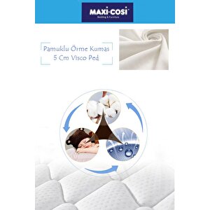 Maxi-cosi 120x190 Cotton Ortopedik Yatak Şiltesi Visco Yatak Pedi