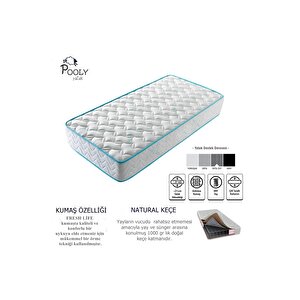 90x150 Pooly Fresh Li̇fe Ortopedi̇k Yayli Yatak Ortopedik 90x150 Yaylı Yatak Lüx Ortopedik Yaylı Yatak