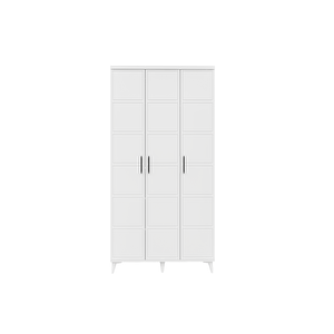 Guneystore Milano 3 Kapaklı Komple Mdf Beyaz Gardırp