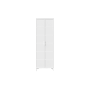 Guneystore Milano 2 Kapaklı Komple Mdf Beyaz Gardırop