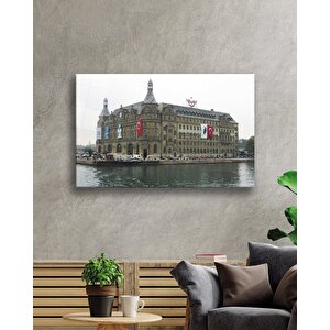 Haydarpaşa Garı Manzaralı Cam Tablo 36x23 cm