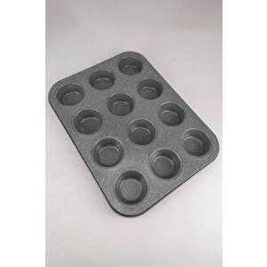 Digithome 12 Bölmeli Yanmaz Yapışmaz Muffin & Cupcake Kalıbı – Thn69005 C1-1-18