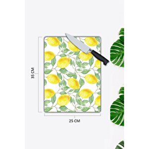 Limon | Cam Kesme Tahtası | 25 Cm X 35 Cm