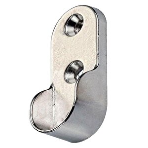 Askı Flanşı Oval Dolap Elbise Askı Aparatı Krom 30 Mm (2 Adet)