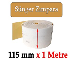 Ahşap Metal Sünger Zımpara Kağıdı Mutfak Banyo Bulaşık Süngeri Bant Kağıt Süngerli Zımpara 1 Metre 150 Kum
