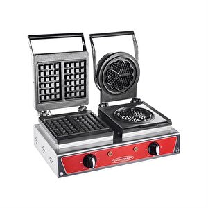 Karacasan Endüstriyel Elektrikli Papatya + Kare Waffle Makinesi