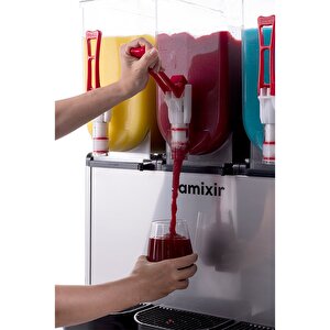 Samixir Triple Üçlü 12+12+12 Lt Slush Buzlaş Karlamaç Makinesi Slush-36-i