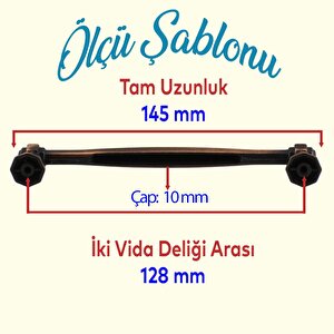 Sütun Mobilya Mutfak Dolabı Çekmece Dolap Kapak Kulpu Düz Metal Kulp Kulbu Kulpu 128 Mm Antik Bakır
