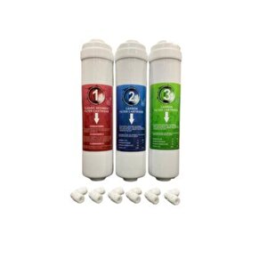 Kapalı Kasa Su Arıtma Cihazları Için 3'lü Set Inline