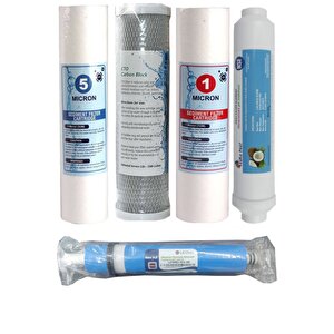 Reverse Osmosis Açık Su Arıtma Cihazı 5'li Filtre Seti 80 Gpd Membranlı