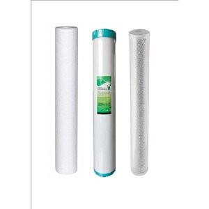 Aquabi̇r Su Arıtma Ve Yumuşatma Cihazı 20" 3'lü Filtre Seti