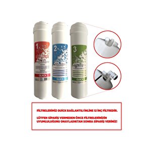 Kapalı Kasa Su Arıtma Cihazı 12 Inç Inline 5'li Membranlı Filtre Seti