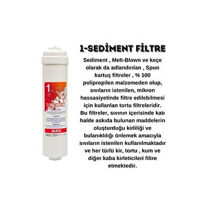 Kapalı Kasa Silver Su Arıtma Cihazı Uyumlu 5li Filtre Set Inline