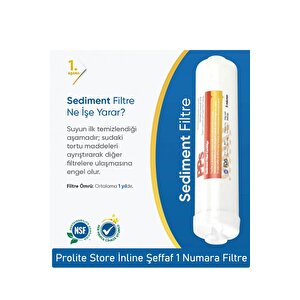 Kapalı Kasa Su Arıtma Cihazlarına Uyumlu 4'lü Inline Filtre Set