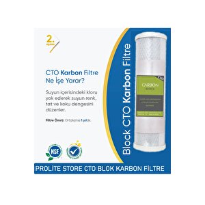 Su Arıtma Cihazı Ön 3'lü Filtre Set 5mikron Cto 1micron