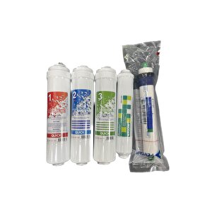 Pentair Su Arıtma Filtresi - 5'li Purefer Post Karbonlu Set