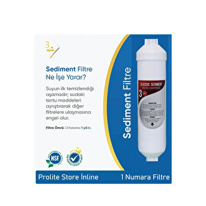Kapalı Kasa Su Arıtma Cihazlarına Uyumlu 4'lü Inline Filtre Set