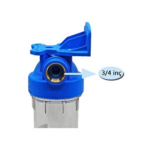 Atlas Filtri Atlas 10 Inç Dp Mono Housıng 3/4" Tekli Filtre Kabı Boş