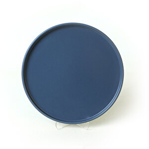 Keramika Mat Mavi Stackable Servis Tabağı 27 Cm 6 Adet 399