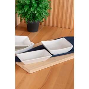 Acar Pure Carmen Porselen Kase 14 Cm Dikdörtgen Beyaz - Mlt-05339 C320.033