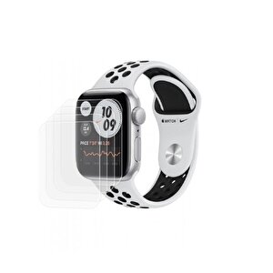 Apple Watch Nike Series 6 44mm Ön Darbe Emici Ekran Koruyucu Nano Cam (4 Adet)