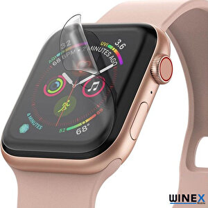 Apple Watch Nike Series 5 40mm Ön Darbe Emici Ekran Koruyucu Nano Cam (4 Adet)