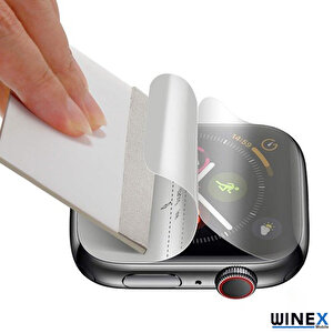 Apple Watch Series 4 44mm Ön Darbe Emici Ekran Koruyucu Nano Cam (4 Adet)