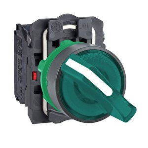 Electric Xb5ak123m5 Yeşil Işıklı Mandal Buton Ø22 2 Konumlu Sabit 1na+1nk 230v