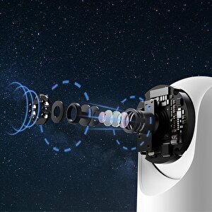 Tecno TH300 3MP 2K Ultra HD 360° Ptz Kablosuz Wifi Güvenlik Kamerası
