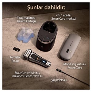 Braun Series 9 Pro+ 9577cc Islak & Kuru Tıraş Makinesi, Smartcare Merkezi, Powercase