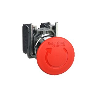 Electric Xb4bs8445 Kırmızı Ø40 Acil Durdurma Butonu Başlığı Ø22 1na+1nk