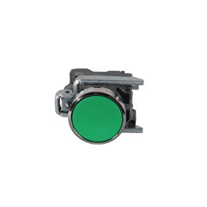 22mm 1na Metal Yeşil Yaylı Buton - Xb4ba31