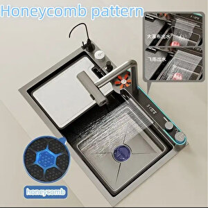 Süper Şef 2024 Dijital Eviye Seti Honeycomb Teknolojik Antrasit 6 Fonksiyon Full 75x46cm 5yıl