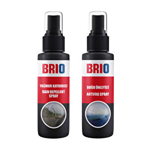 Yağmur Kaydırıcı Sprey 250 Ml + Brio Buğu Önleyici Sprey Buğu Giderici Sprey 250 Ml