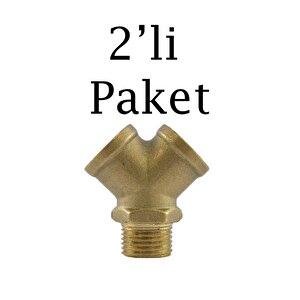 Hava Hortum 2'li Çatal 1/2 2'li Paket