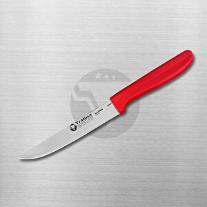 53003 Yüksek Kalite Paslanmaz Çelik Sebze Meyve Mutfak Bıçağı Kırmızı 11.5 Cm