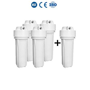 Lotto Filters Açık Kasa Su Arıtma Cihazı Için Mat Housing Filtre Kabı 5 Adet