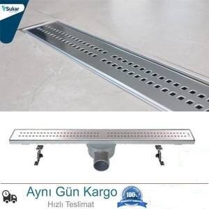 Duş Kanalı Paslanmaz Süzgeç Q50 Çıkış Sukar 50 Cm