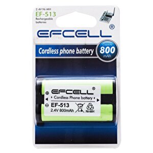 Efcell Ef-513 2.4 Volt 800 Mah Telsi̇z Telefon Pi̇li̇