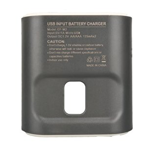 Efcell M2 Aa/aaa 2'li Pil Şarj Cihazı