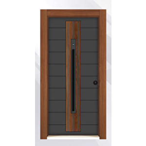 Rawdoor Lüks Seri 5008 Sol Yön Çelik Kapı Antrasit-saruhan