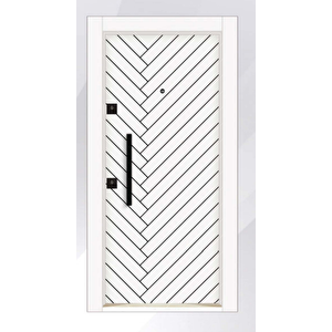 Rawdoor Rustik Seri 3002 Sağ Yön Çelik Kapı Beyaz