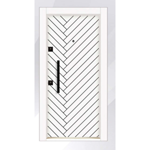 DecoDoor Rustik Seri 3002 Çelik Kapı Beyaz