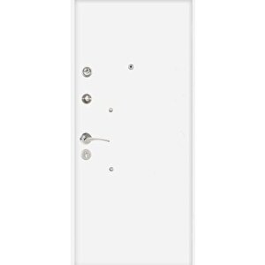 Rawdoor Kompozit Seri 6004 Sağ Yön Çelik Kapı Beyaz